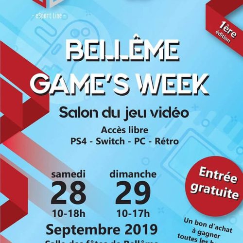 Affiche Belleme Game Week 28.09.2019